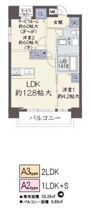 カスカータ高槻の間取り画像