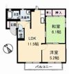 ハイツエメロード A棟の間取り画像