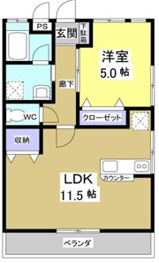 リバティーハイツの間取り画像