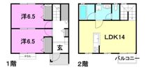 ベルデュール土居田B棟の間取り画像