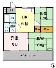 晴新コーポラスの間取り画像