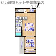 YR蘇我の間取り画像