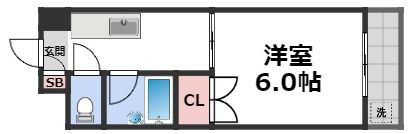 東洋プラザ泉尾の間取り画像