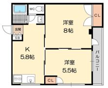 メゾン天の川の間取り画像