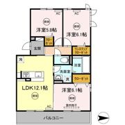 メゾン勝賀 B棟の間取り画像