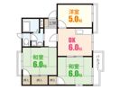 川本マンションの間取り画像