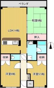 レジデンス河南の間取り画像