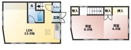 宇宿6丁目貸家の間取り画像