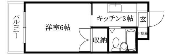 コーポヤマキ B棟の間取り画像