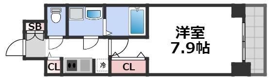 ウィルテラスなんば南の間取り画像