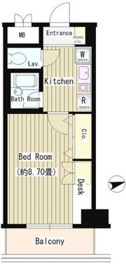 協和高輪マンションの間取り画像