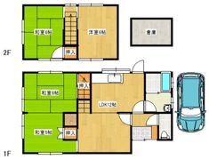 出来庭戸建の間取り画像