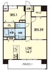CROIREⅡの間取り画像
