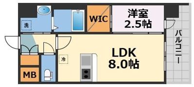 セレニテ南堀江エクラの間取り画像