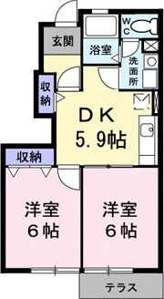 グラシュ・プレーヌⅠの間取り画像