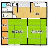 別当町長屋Aの間取り画像
