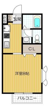 ア リープ ガーデン Cの間取り画像