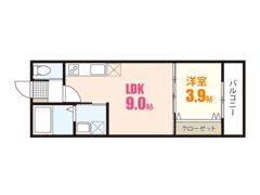 クレスト山本Ⅱの間取り画像