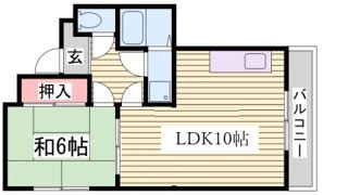 中内ハイツの間取り画像