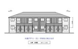 柏市逆井3丁目新築アパート（仮称）の外観