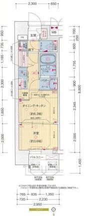 プレサンス横浜大通り公園の間取り画像