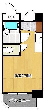 シンコー北九大前スカイマンションの間取り画像