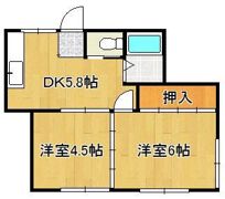 大楠荘の間取り画像