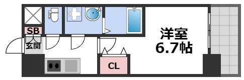 ワールドアイ難波City Gateの間取り画像