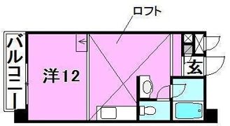 森ビル第8の間取り画像