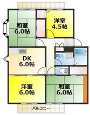 第二サンビレッジアサノの間取り画像