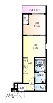 フジパレス鴫野東ウエストの間取り画像