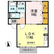 シティーハウス南手城2の間取り画像