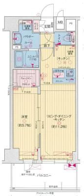 プレサンス神戸セレスティアの間取り画像