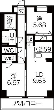 S-FORT鶴舞reale(リアーレ)の間取り画像