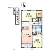 仮称）新宮町湊新築アパートの間取り画像
