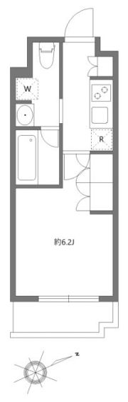 アジールコート東大井の間取り画像