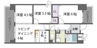 ハーヴィス・カエロンの間取り画像
