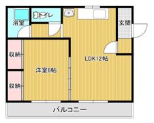 コーポよねはくの間取り画像
