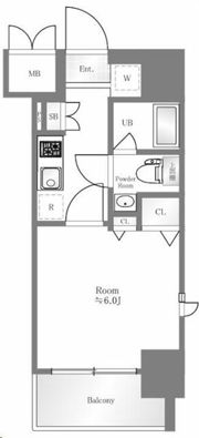 SHOKEN Residence横浜桜木町の間取り画像