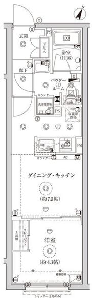 CREATIF池袋(クレアテイフイケブクロ)の間取り画像