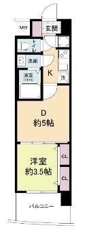 セレニテ神戸ミラクノールの間取り画像