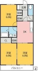 コンフレール連取の間取り画像