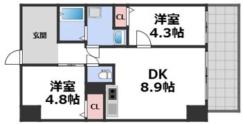 ハイラインⅤの間取り画像