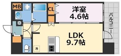 プレサンス四天王寺前夕陽ヶ丘の間取り画像