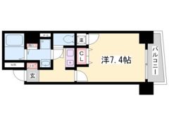 アスヴェル神戸元町の間取り画像