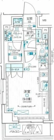 デュオステージ武蔵関の間取り画像
