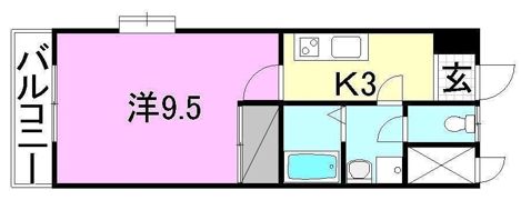 ハーモニーコートの間取り画像