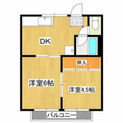 グリーンコーポA棟の間取り画像