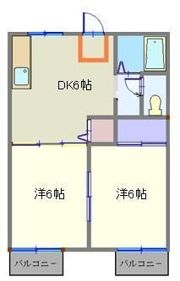 アルマ五番館の間取り画像