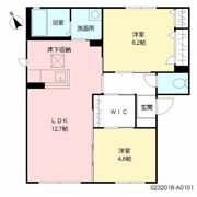A・K heimat Ⅰの間取り画像
